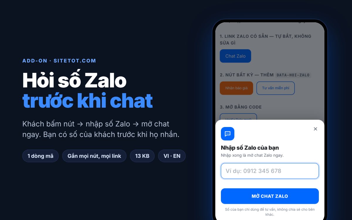 ADD-ON HỎI SỐ ZALO
