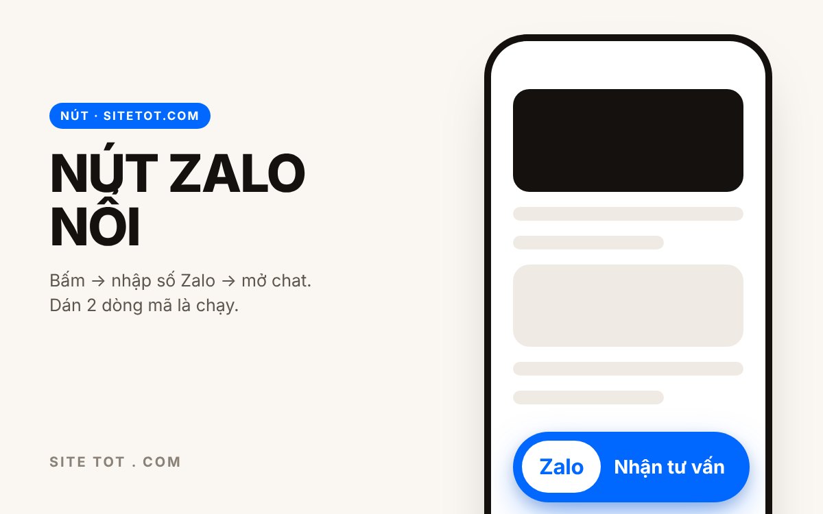 NÚT ZALO NỔI